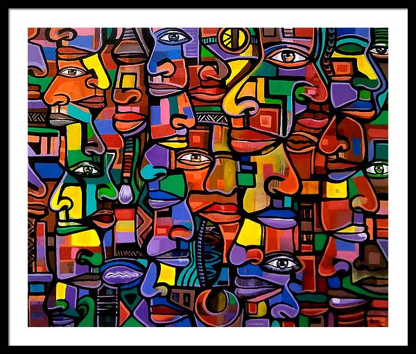 All Faces - Framed Print