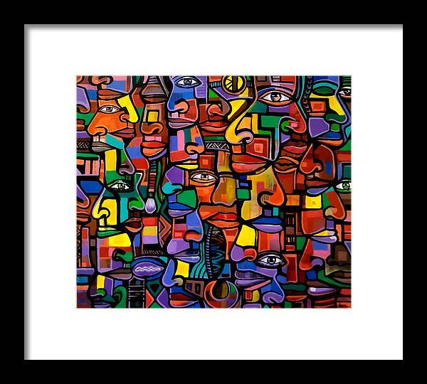 All Faces - Framed Print