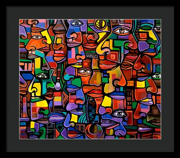 All Faces - Framed Print