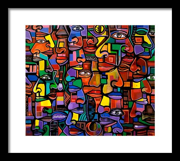 All Faces - Framed Print