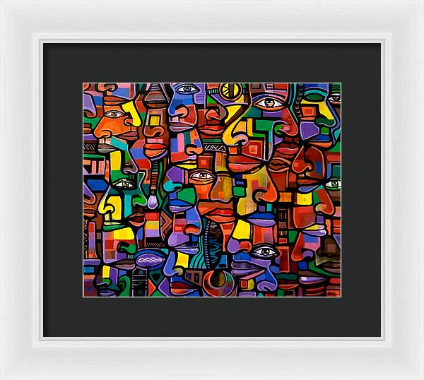 All Faces - Framed Print