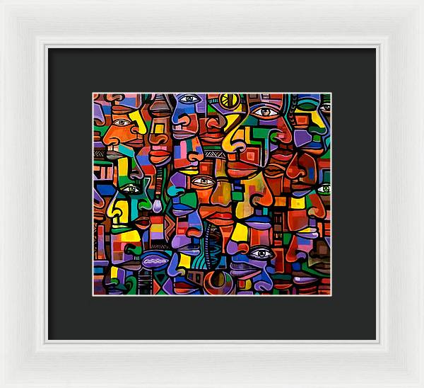 All Faces - Framed Print