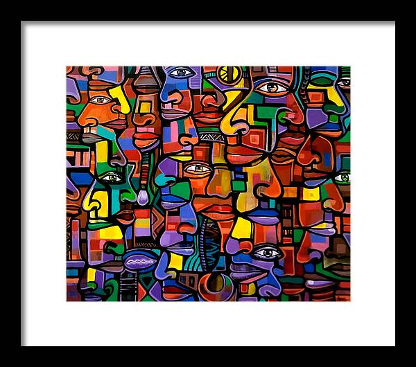 All Faces - Framed Print