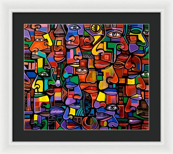 All Faces - Framed Print