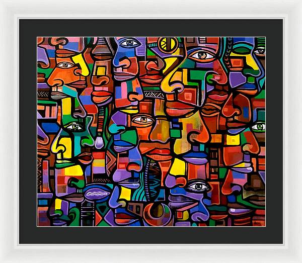 All Faces - Framed Print