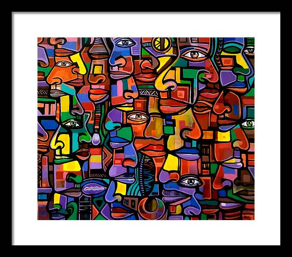 All Faces - Framed Print