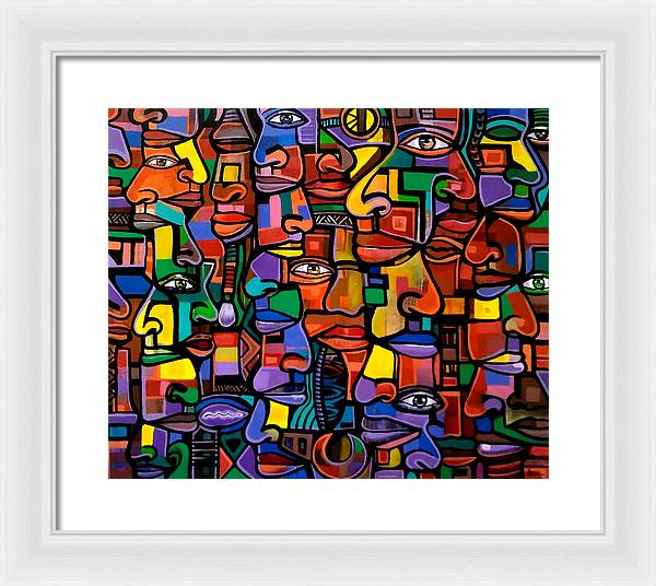 All Faces - Framed Print