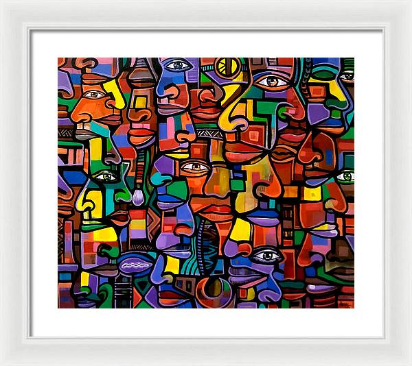 All Faces - Framed Print