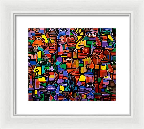 All Faces - Framed Print