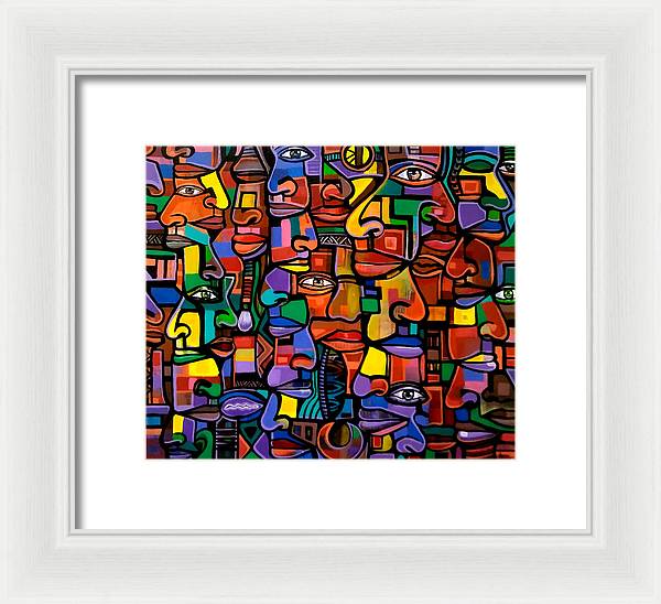 All Faces - Framed Print