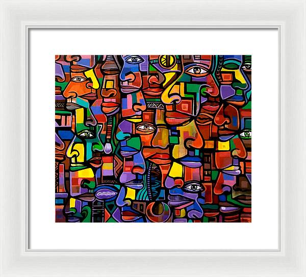 All Faces - Framed Print