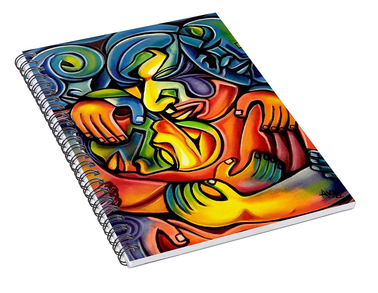 Caressing - Spiral Notebook