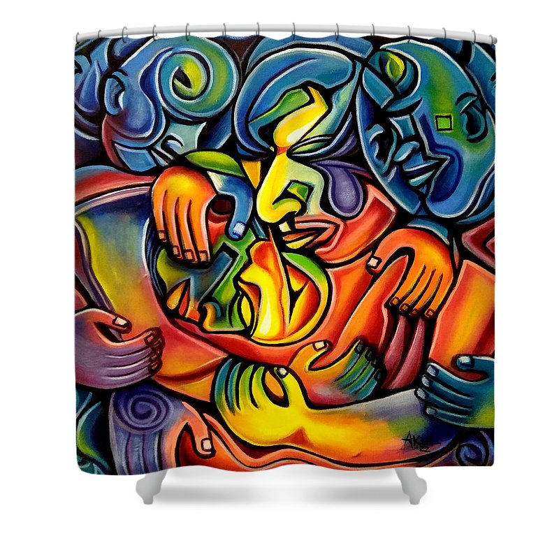 Caressing - Shower Curtain