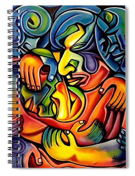 Caressing - Spiral Notebook