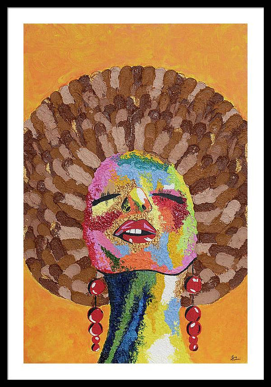 South African Afro - Framed Print