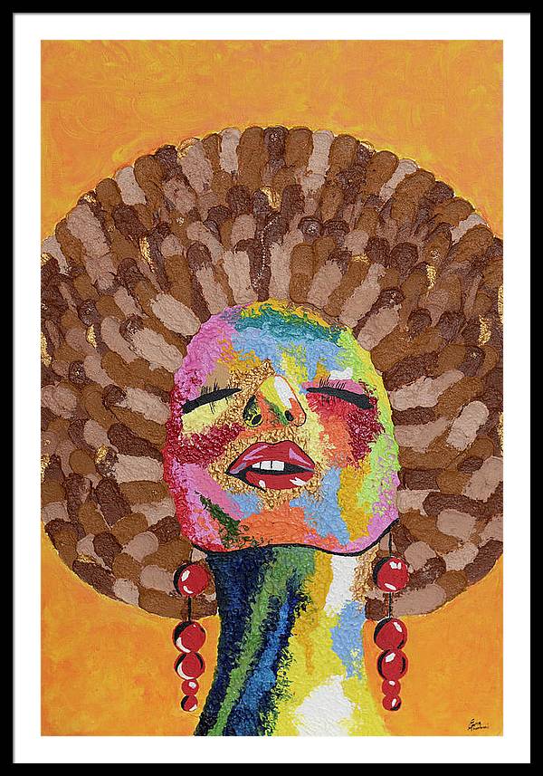 South African Afro - Framed Print