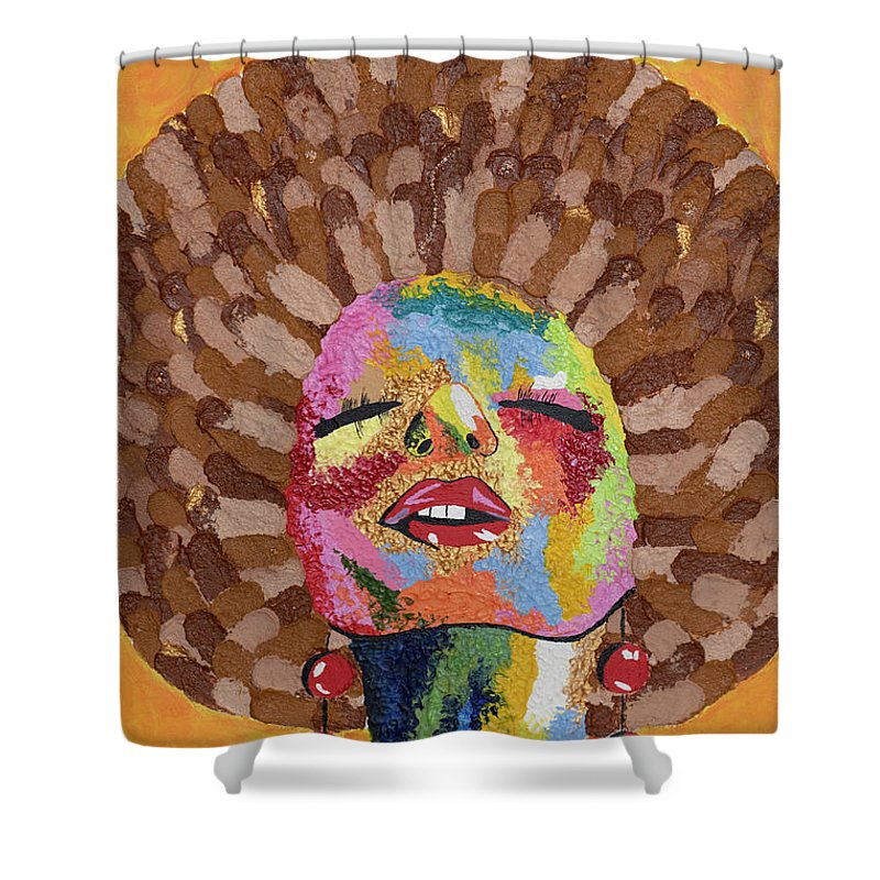 South African Afro - Shower Curtain