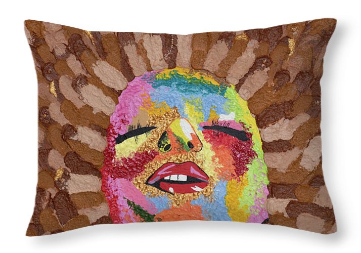 South African Afro - Throw Pillow